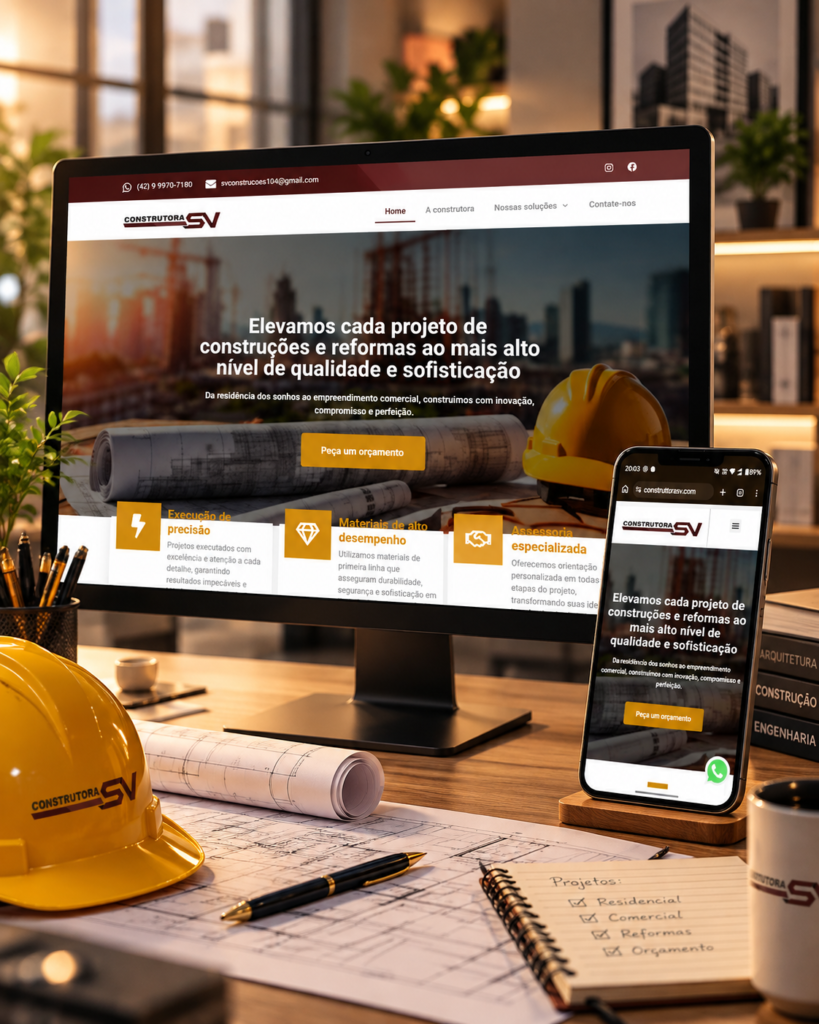 Site Construtora SV
